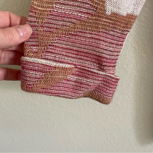 NWT NIC+ZOE Floral Sweater Lightweight Pink Multi Size Small - Picture 5 of 9